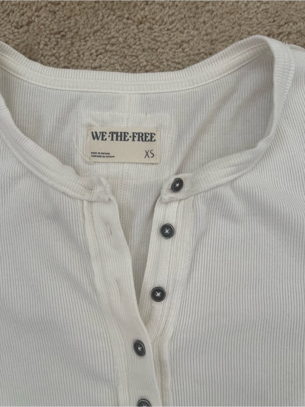Free people we the free Jamie Henley XS ivory EUC! - Picture 5 of 9